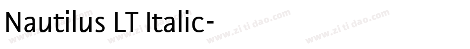 Nautilus LT Italic字体转换
